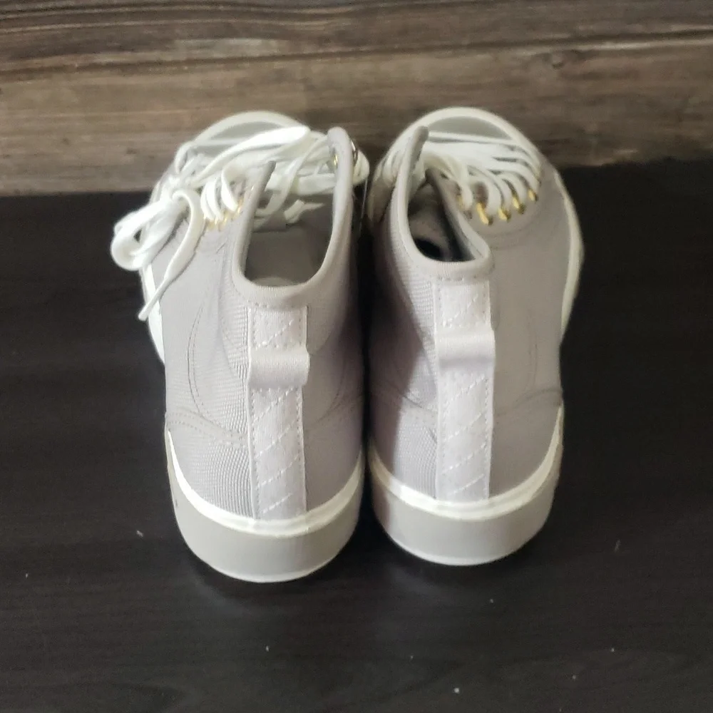 New‎ Adidas Nizza Trek Womens Shoes Size 7.5 Platforms High Tops Neutral Scandi